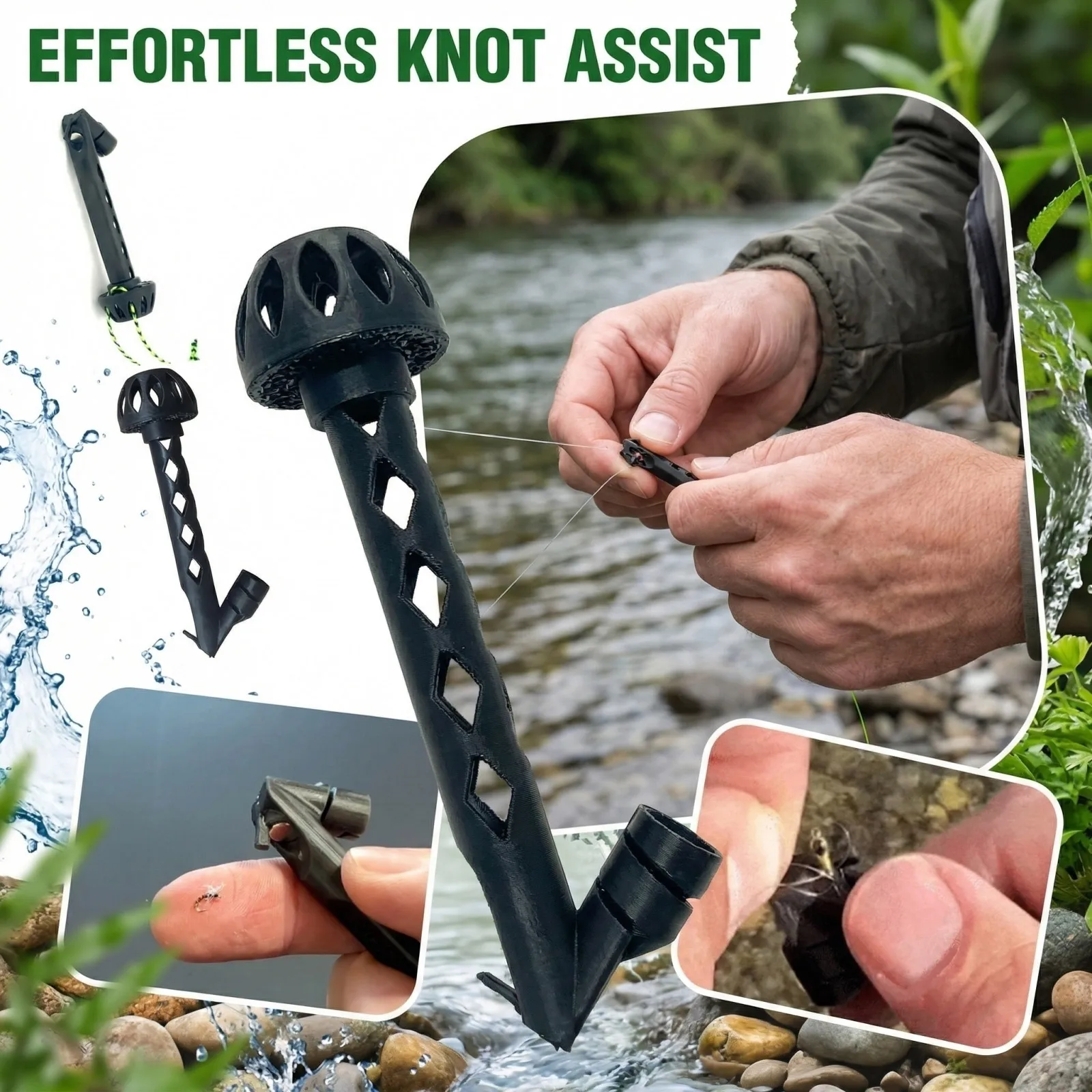 Needle Threader Tool - Magnetic Knot Tying Tool Flying Line