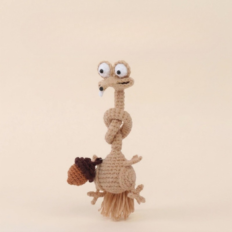 Sewing Knit - Premium Hand Knitted Long Neck Squirrel