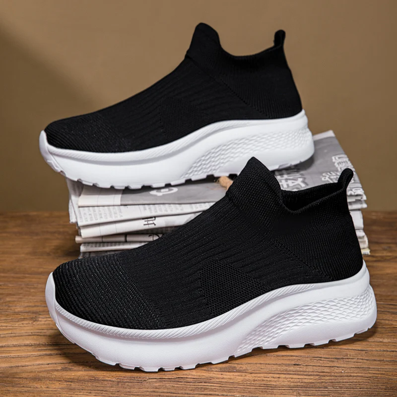 Wide Toe Knit Sneakers Men Wom – обзор и цена Knit Stabilizer Stretch