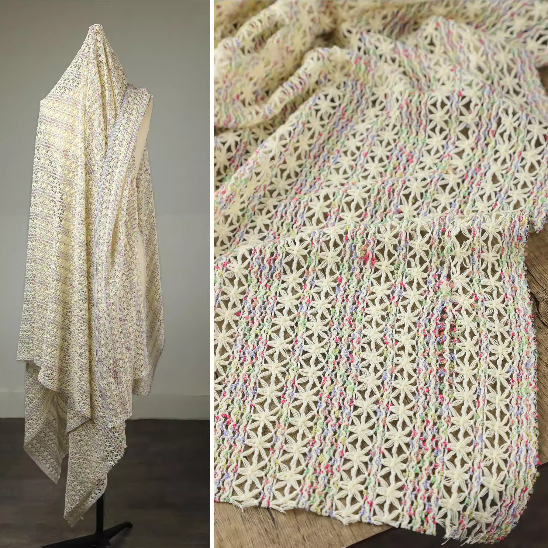 1yard crochet knitting fabrics – обзор и цена Sewing Knit