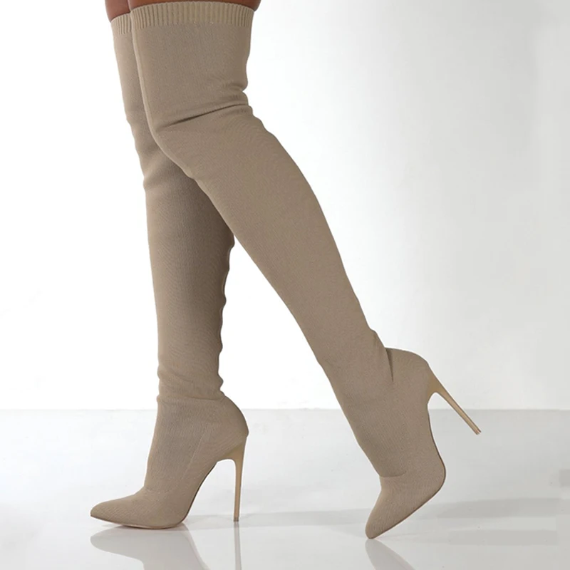 Women Autumn Over The Knee Boo – обзор и цена Sewing Knit