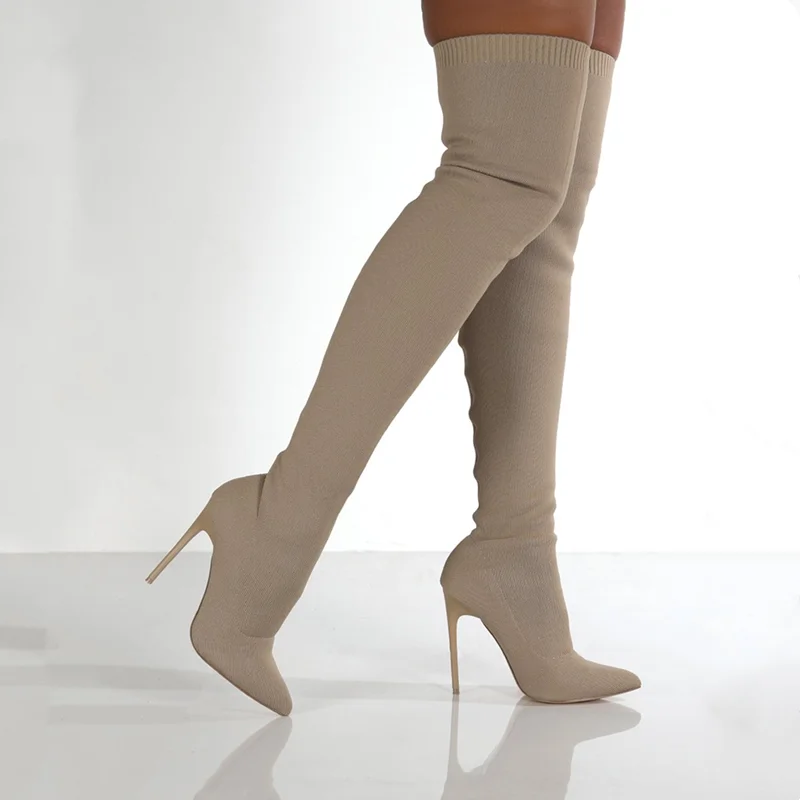 Women Autumn Over The Knee Boo – обзор и цена Sewing Knit