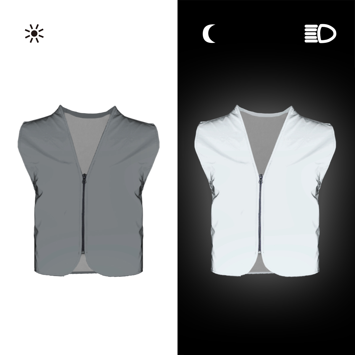 Salzmann Reflective Vest High  – обзор и цена Invisible Zip Fastener