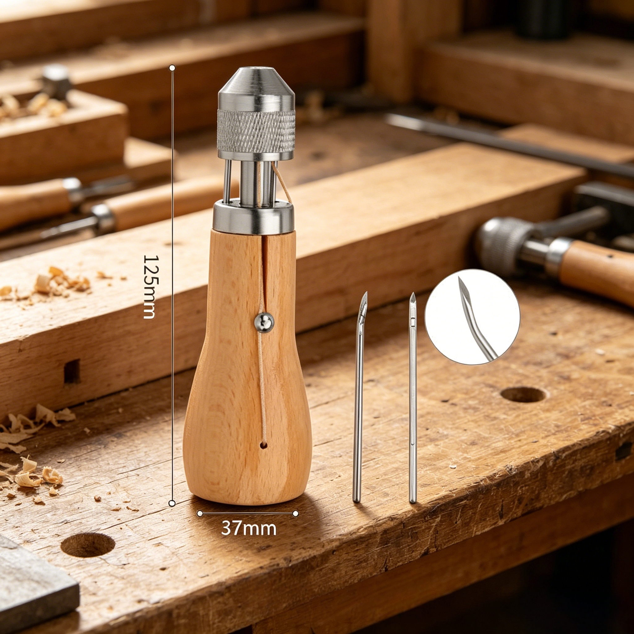 Portable leather tool set, lea – обзор и цена Needle Threader Tool