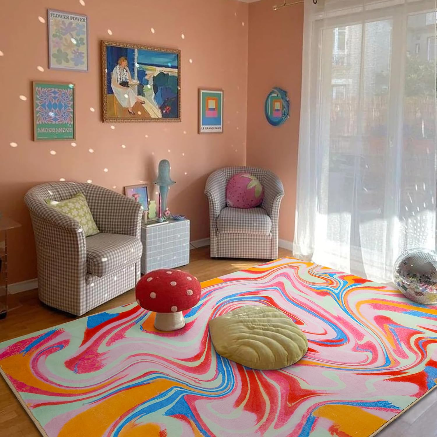 Orange Aesthetic Bedroom Rug V – обзор и цена Century Textile & Sewing Supply