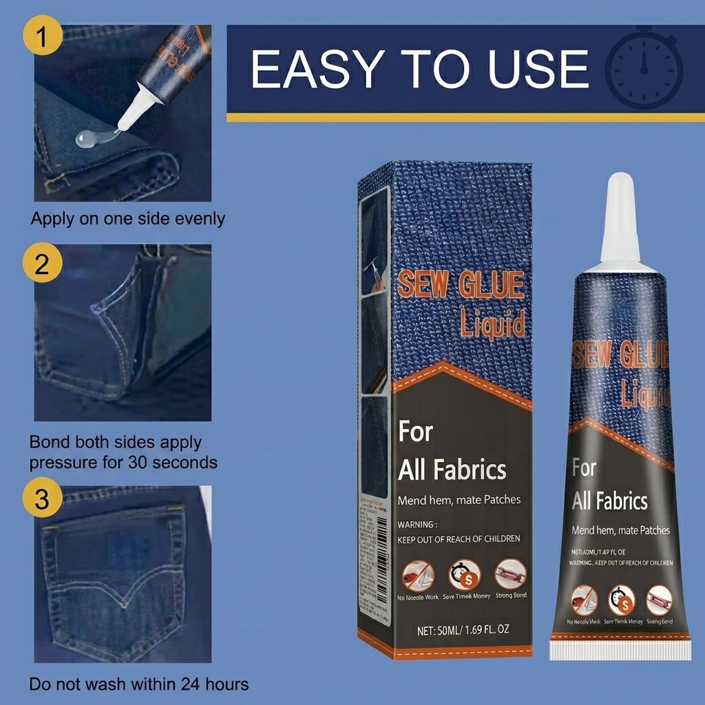 50ml Fabric Sewing Glue Fast D – обзор и цена Sewing Repair