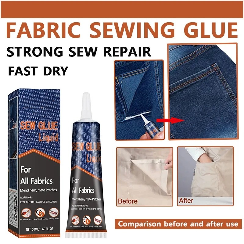 50ml Fabric Sewing Glue Fast D – обзор и цена Sewing Repair