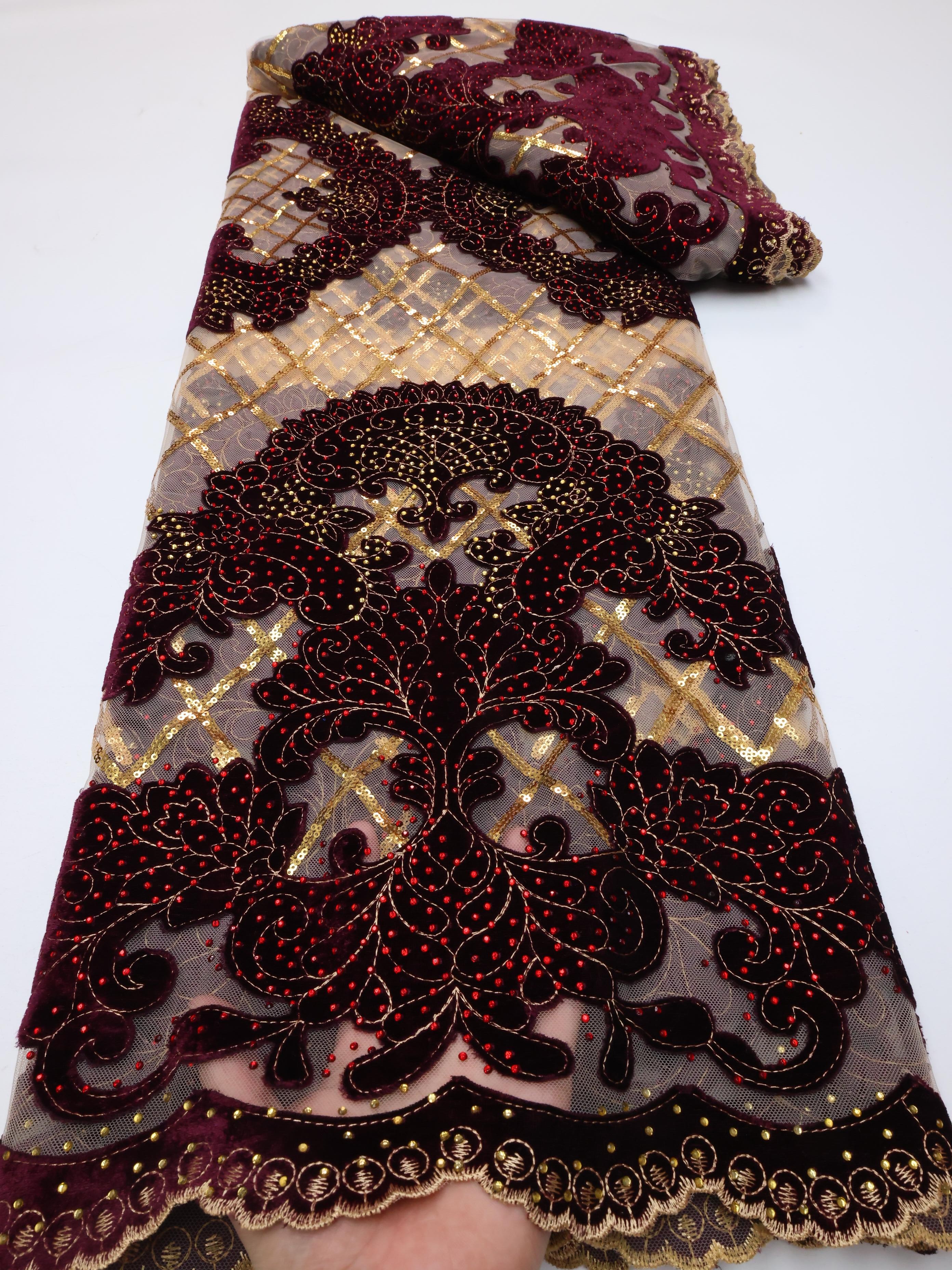 Wholesale Fashion African Velv – обзор и цена Sewing Velvet Fabric