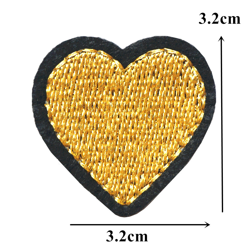 10PCS Gold Hearts Black Edge F – обзор и цена Interfacing Iron On