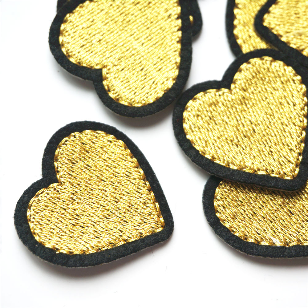 10PCS Gold Hearts Black Edge F – обзор и цена Interfacing Iron On
