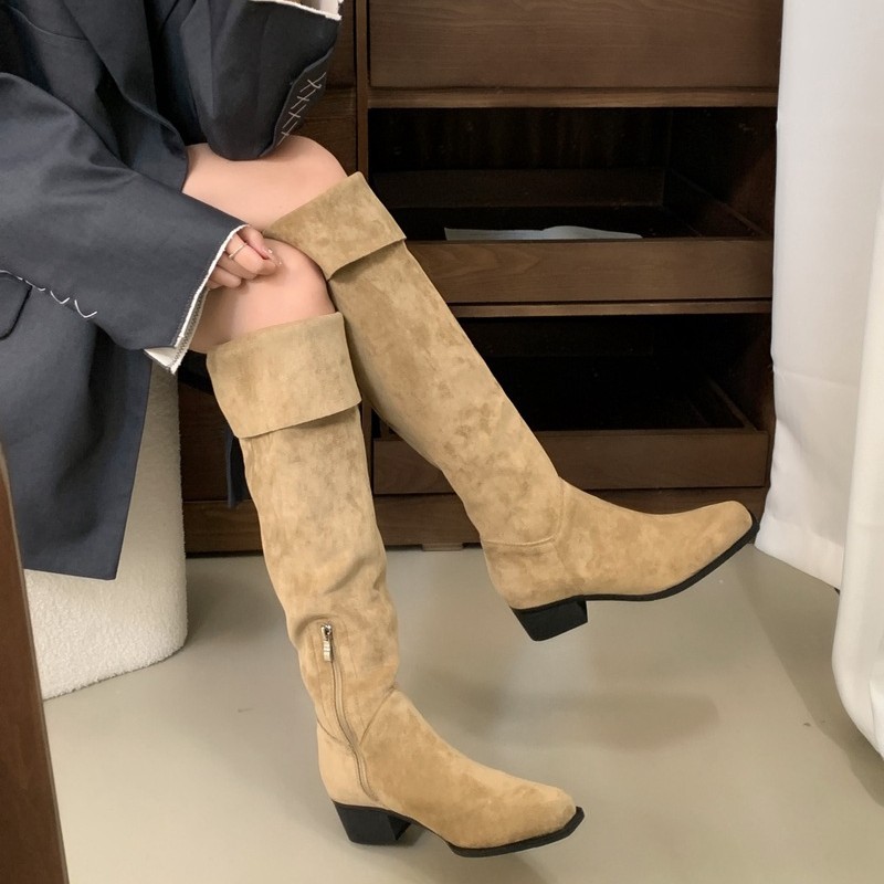 Long boots women's long tube h – обзор и цена Sewing Nylon