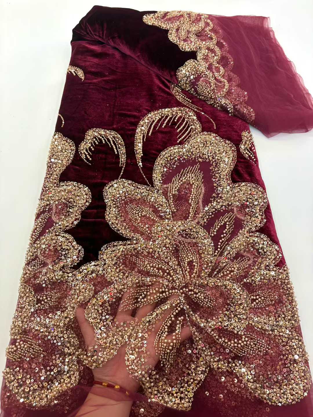 African Velvet Beaded Heavy La – обзор и цена Sewing Velvet Fabric