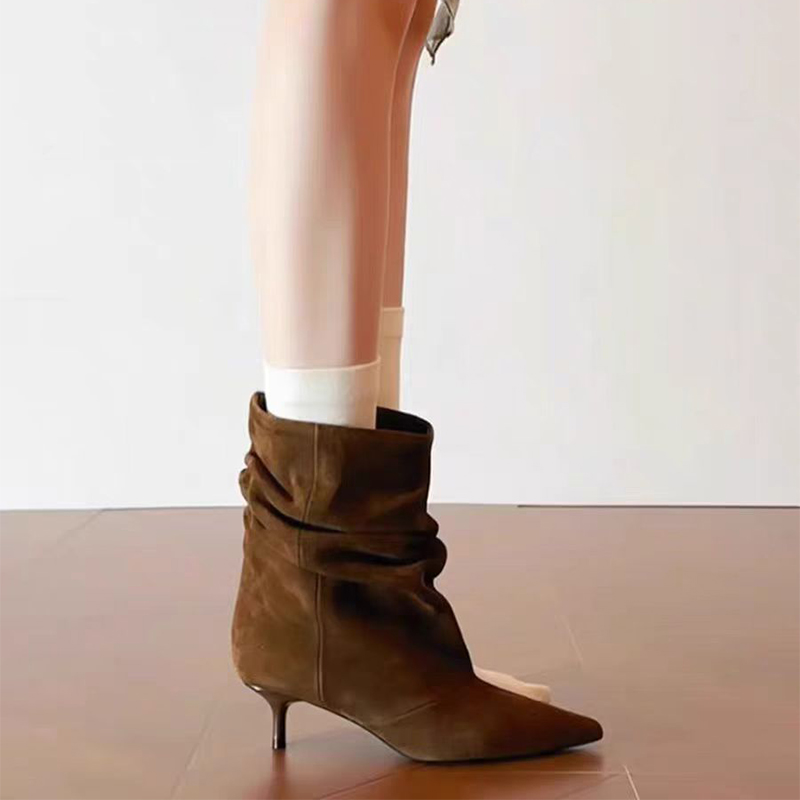 Women Stack Boot,Designer Poin – обзор и цена Sewing Nylon