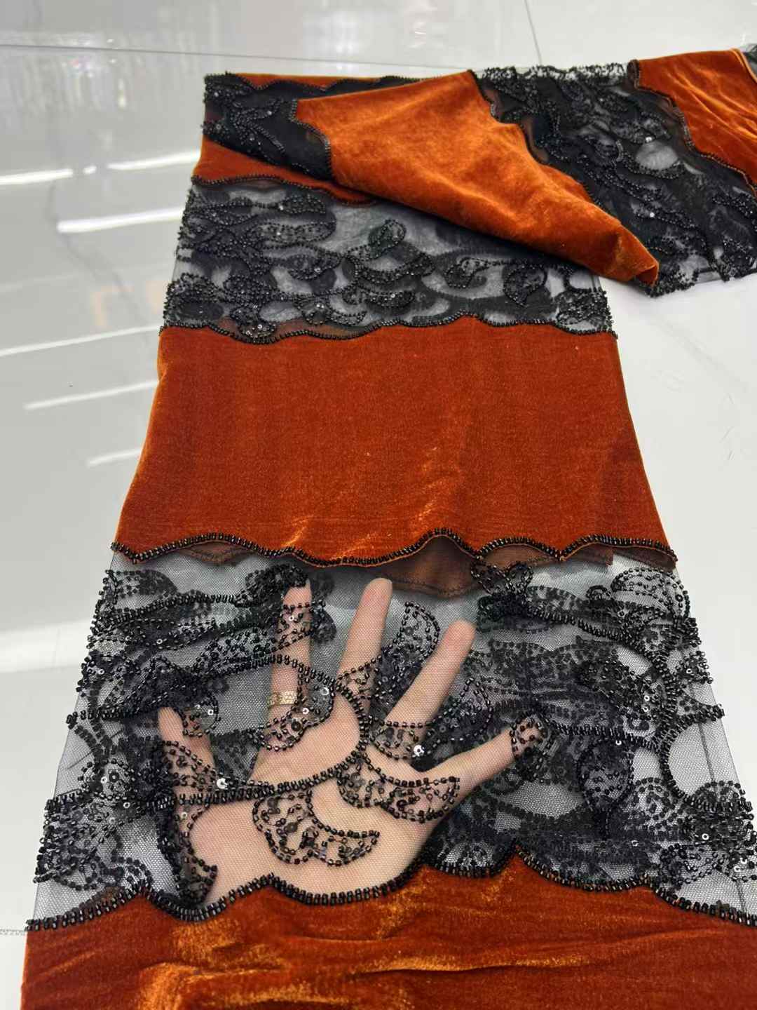 2025 New Design Luxury French  – обзор и цена Sewing Velvet Fabric