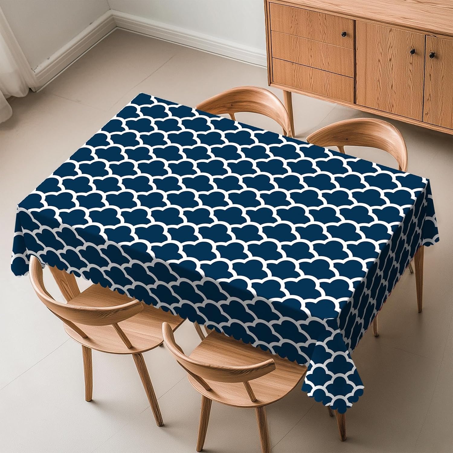 Blue Tablecloth Navy Cloud Sea – обзор и цена Century Textile & Sewing Supply
