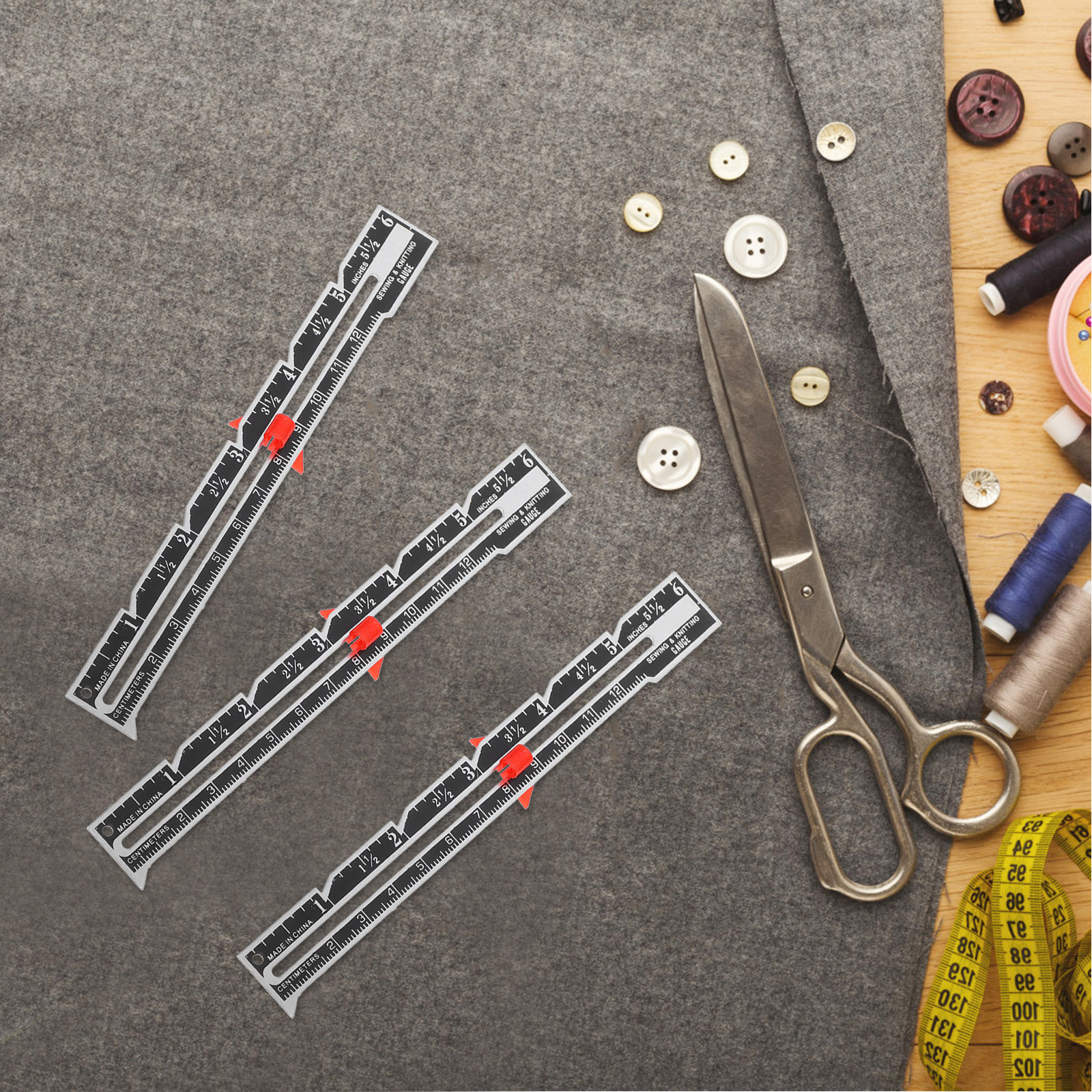 12Pcs Seam Gauge Ruler Set Pre – обзор и цена Sewing Knit