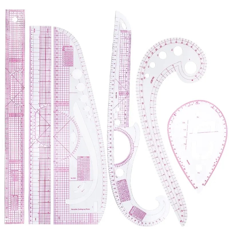 6PCS French Curve Ruler Soft P – обзор и цена Sewing Gauge Ruler