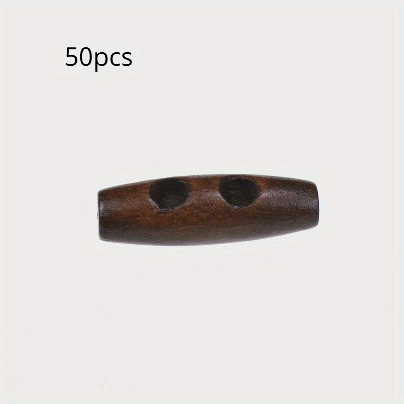 50pcs Recycled Wood Horn Toggl – обзор и цена Sewing Recycle