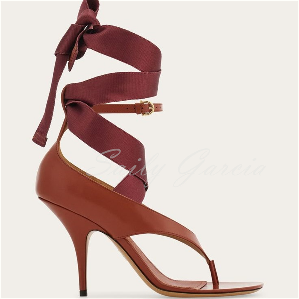 Brown Leather High Heel Flip F – обзор и цена Sewing Garment