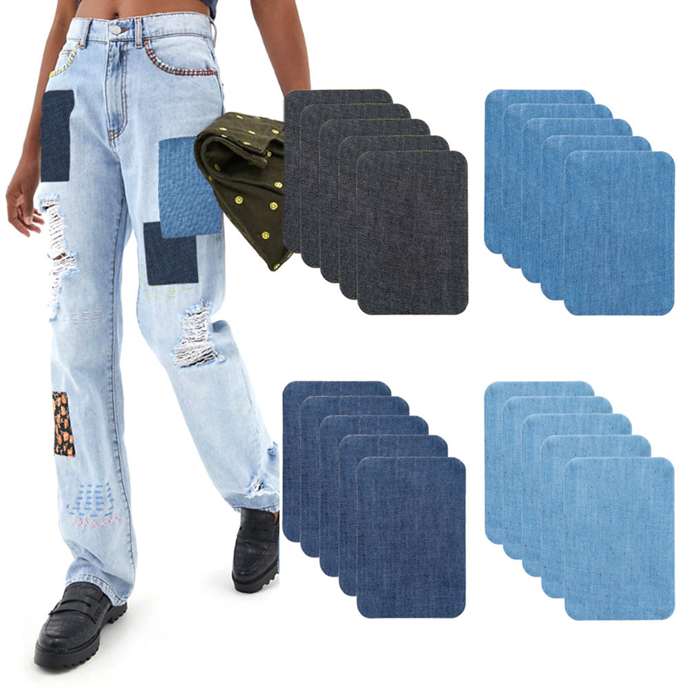 20PCS Cotton Denim Patches Rep – обзор и цена Sewing Repair