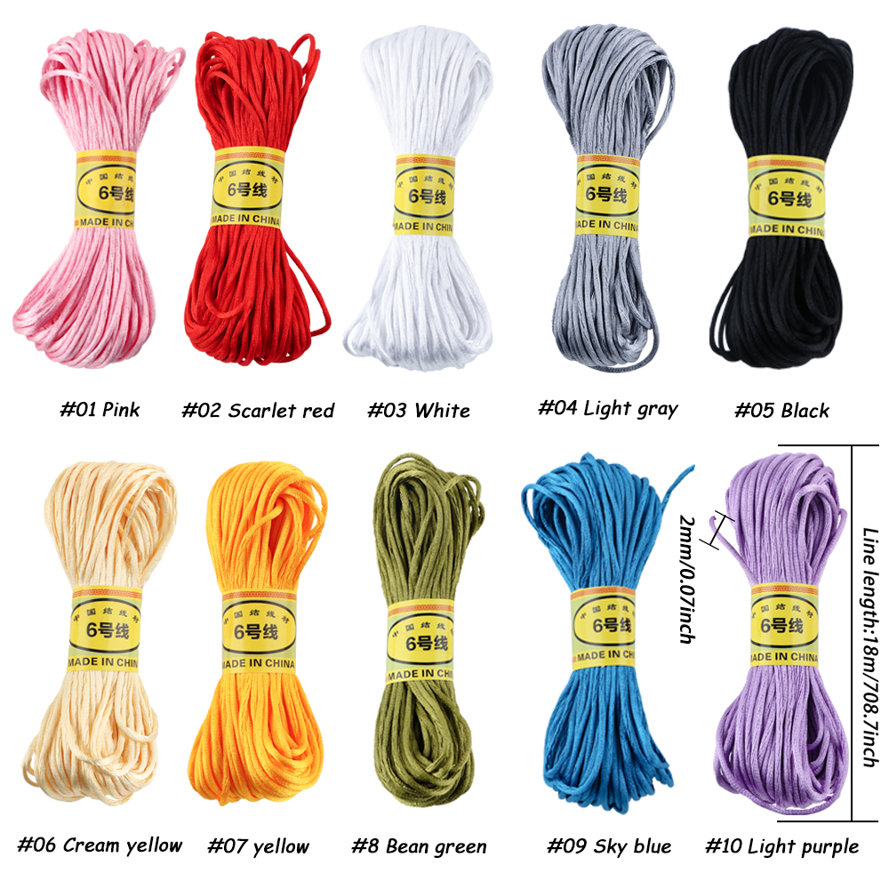 2mm 18m/Lot Satin Nylon Trim C – обзор и цена Sewing Nylon