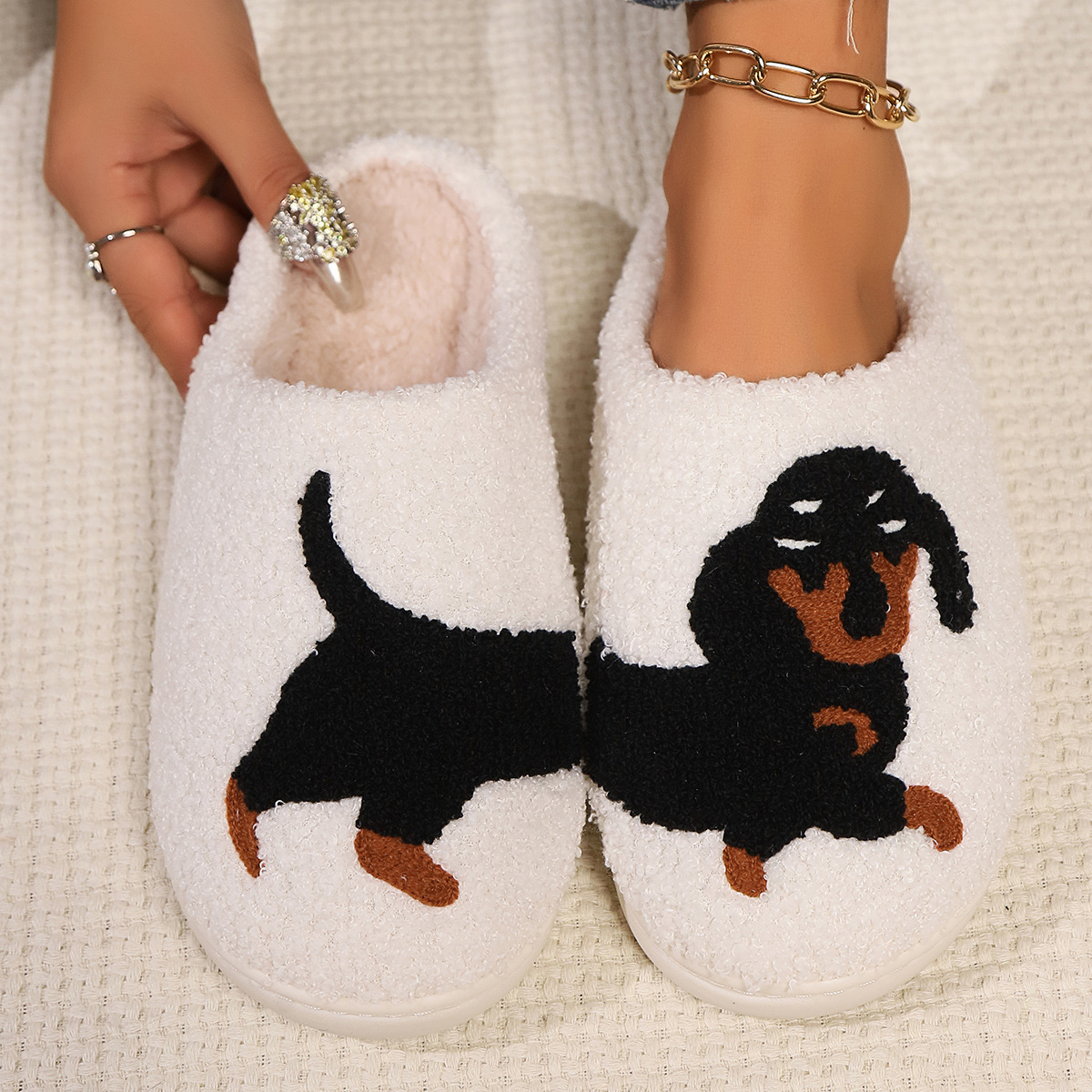 Winter Plush Cute Dachshund Em – обзор и цена Sewing Garment