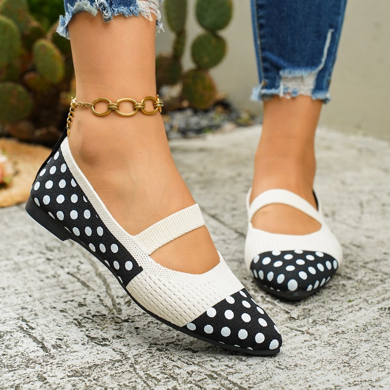 Women's Pointed-toe Polka Dot  – обзор и цена Sewing Knit